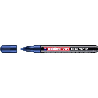 Edding, Marqueur, Marqueur à peinture 791 1-2 mm BLEU (791N ED) (1x) - Publicité Edding, Marqueur, Marqueur à peinture 791 1-2 mm BLEU (791N ED) (1x) - Publicité