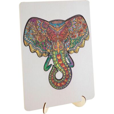 Puzzle en Bois Éléphant Creative Craft - 132 Pièces - Publicité Puzzle en Bois Éléphant Creative Craft - 132 Pièces - Publicité