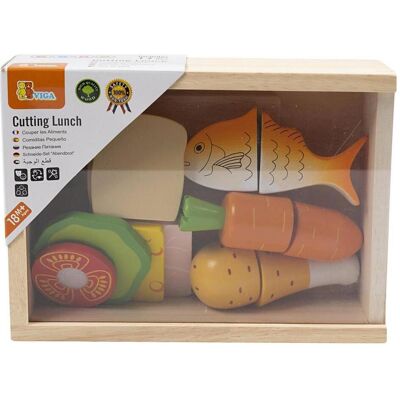 Set de découpe en bois Viga - Jeu de cuisine pour enfants - Publicité Set de découpe en bois Viga - Jeu de cuisine pour enfants - Publicité