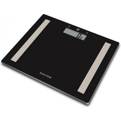 Salter, Pèse-personne, Scales 9113 BK3R Compact Glass Analyzer Bathroom Scales - Black (150 kg) - Publicité Salter, Pèse-personne, Scales 9113 BK3R Compact Glass Analyzer Bathroom Scales - Black (150 kg) - Publicité
