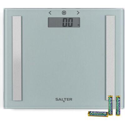 Salter, Pèse-personne, 9113 SV3RAREU16 Compact Glass Analyser Bathroom Scales - Argent (150 kg) - Publicité Salter, Pèse-personne, 9113 SV3RAREU16 Compact Glass Analyser Bathroom Scales - Argent (150 kg) - Publicité