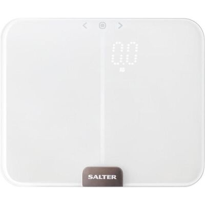 Salter, Pèse-personne, 9164 WH3RJLEU16 Ghost Compact Analyser Scale, White (180 kg) - Publicité Salter, Pèse-personne, 9164 WH3RJLEU16 Ghost Compact Analyser Scale, White (180 kg) - Publicité