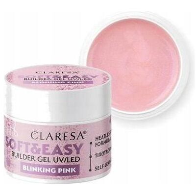 Claresa Gel de Construction Doux & Facile Rose Clignotant - Extensions et Renforcement - Publicité Claresa Gel de Construction Doux & Facile Rose Clignotant - Extensions et Renforcement - Publicité