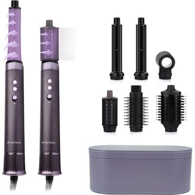 Beautifly Flow Pro Styler - 7 accessoires, boucle automatique, air froid, contrôle du volume - Publicité Beautifly Flow Pro Styler - 7 accessoires, boucle automatique, air froid, contrôle du volume - Publicité