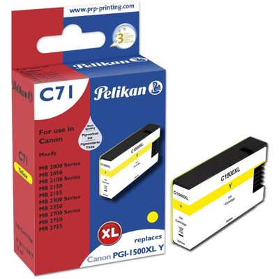 Pelikan Cartouche d'impression, PGI-1500XL ye compatible (Y) - Publicité Pelikan Cartouche d'impression, PGI-1500XL ye compatible (Y) - Publicité