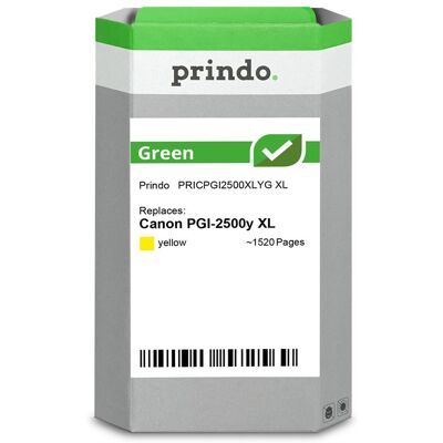 Prindo, Cartouche d'impression, compatible avec Canon PGI-2500y (Y) - Publicité Prindo, Cartouche d'impression, compatible avec Canon PGI-2500y (Y) - Publicité