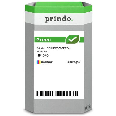 Prindo, Cartouche d'impression, compatible avec HP 343 plusieurs couleurs - Publicité Prindo, Cartouche d'impression, compatible avec HP 343 plusieurs couleurs - Publicité
