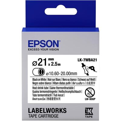 Epson Gaine thermorétractable, CASSETTE D'ÉTIQUETTES LK-7WBA21 (1x) - Publicité Epson Gaine thermorétractable, CASSETTE D'ÉTIQUETTES LK-7WBA21 (1x) - Publicité
