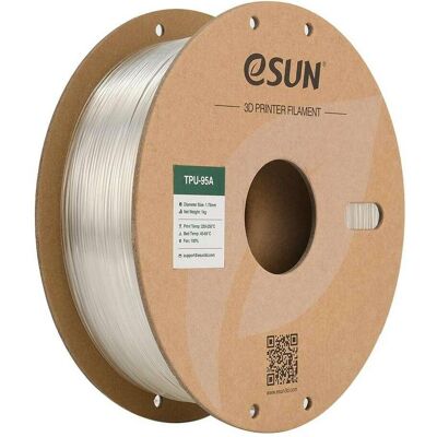 eSUN eTPU-95A 1,75mm Filament Transparent 1kg - TPU flexible - Publicité eSUN eTPU-95A 1,75mm Filament Transparent 1kg - TPU flexible - Publicité
