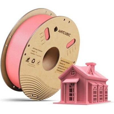 Anycubic PLA Basic 1.75 mm 1 KG Pink (PLA, 1.75 mm, 1000 g), Filament 3D, Pink - Publicité Anycubic PLA Basic 1.75 mm 1 KG Pink (PLA, 1.75 mm, 1000 g), Filament 3D, Pink - Publicité