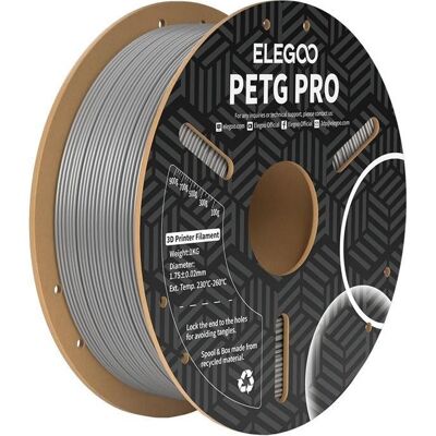 Elegoo Filament PETG Pro (Szary) (PETG, 1.75 mm, 1000 g), Filament 3D, Gris - Publicité Elegoo Filament PETG Pro (Szary) (PETG, 1.75 mm, 1000 g), Filament 3D, Gris - Publicité
