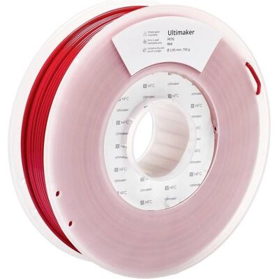 Filament 3D Ultimaker PETG - Rouge - Résistant à la chaleur - 2.85mm - 750g - Industriel - Publicité Filament 3D Ultimaker PETG - Rouge - Résistant à la chaleur - 2.85mm - 750g - Industriel - Publicité