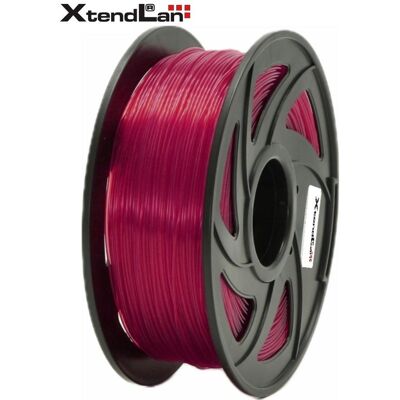 XtendLan PETG-Filament transparent-rot / Schnur für 3D-Drucker / PETG / 1,75 mm / 1 kg (PETG, 1000 g, 1.75 mm), Filament 3D, Transparent, Rouge - Publicité XtendLan PETG-Filament transparent-rot / Schnur für 3D-Drucker / PETG / 1,75 mm / 1 kg (PETG, 1000 g, 1.75 mm), Filament 3D, Transparent, Rouge - Publicité