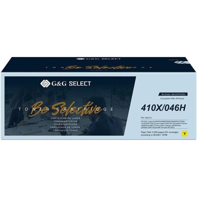 G&G, Toner, Toner de rechange HP, Canon 410X, 046H Jaune Compatible CF412X/Cartridge 046H Yellow GS-HCF412X(U) (Y) - Publicité G&G, Toner, Toner de rechange HP, Canon 410X, 046H Jaune Compatible CF412X/Cartridge 046H Yellow GS-HCF412X(U) (Y) - Publicité
