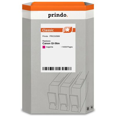 Prindo, Cartouche d'impression, compatible avec Canon GI-56m (M) - Publicité Prindo, Cartouche d'impression, compatible avec Canon GI-56m (M) - Publicité