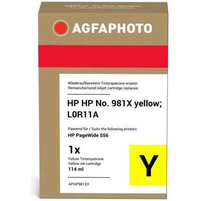 Agfaphoto, Cartouche d'impression, compatible avec le modèle 981X (Y) - Publicité Agfaphoto, Cartouche d'impression, compatible avec le modèle 981X (Y) - Publicité