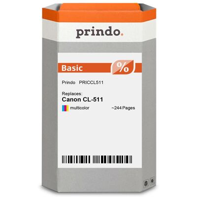 Prindo, Cartouche d'impression, Compatible avec Canon CL-511 plusieurs couleurs - Publicité Prindo, Cartouche d'impression, Compatible avec Canon CL-511 plusieurs couleurs - Publicité
