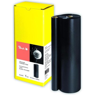 Peach, Fax : accessoires, Rouleau à transfert thermique de remplacement pour Brother PC-102RF - Publicité Peach, Fax : accessoires, Rouleau à transfert thermique de remplacement pour Brother PC-102RF - Publicité