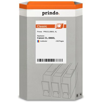 Prindo, Cartouche d'impression, compatible avec Canon CL-586XL plusieurs couleurs - Publicité Prindo, Cartouche d'impression, compatible avec Canon CL-586XL plusieurs couleurs - Publicité