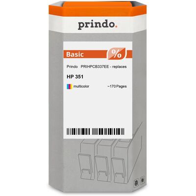 Prindo, Cartouche d'impression, compatible avec HP 351 plusieurs couleurs - Publicité Prindo, Cartouche d'impression, compatible avec HP 351 plusieurs couleurs - Publicité