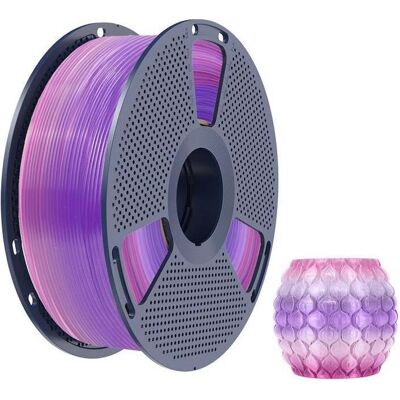 Sunlu PLA Transparent (Rainbow) 03 Filament (PLA, 1000 g, 1.75 mm), Filament 3D, Multicolore, Transparent - Publicité Sunlu PLA Transparent (Rainbow) 03 Filament (PLA, 1000 g, 1.75 mm), Filament 3D, Multicolore, Transparent - Publicité