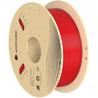Anycubic PLA 1 KG Filament (Red) (PLA, 1.75 mm, 1000 g), Filament 3D, Rouge - Publicité Anycubic PLA 1 KG Filament (Red) (PLA, 1.75 mm, 1000 g), Filament 3D, Rouge - Publicité