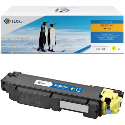 G&G, Toner, Toner kompatibel mit Kyocera TK-5140Y/ 1T02NRANL0 (Y) - Publicité G&G, Toner, Toner kompatibel mit Kyocera TK-5140Y/ 1T02NRANL0 (Y) - Publicité