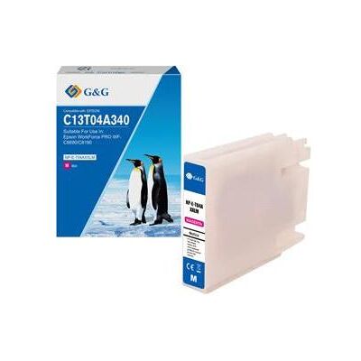 G&G, Cartouche d'impression, compatible Encre avec C13T04A340, NP-E-T04AXXLM-A, magenta, 8000S (M) - Publicité G&G, Cartouche d'impression, compatible Encre avec C13T04A340, NP-E-T04AXXLM-A, magenta, 8000S (M) - Publicité