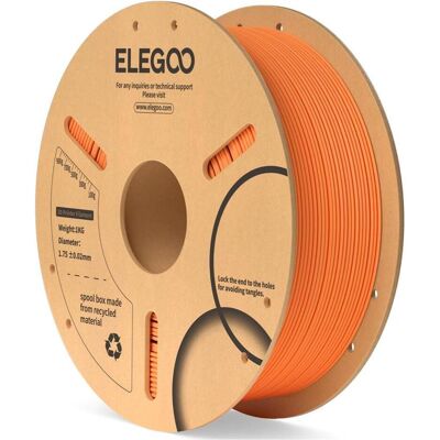 Elegoo Filament PLA (1.75 mm, 1000 g), Filament 3D, Orange - Publicité Elegoo Filament PLA (1.75 mm, 1000 g), Filament 3D, Orange - Publicité