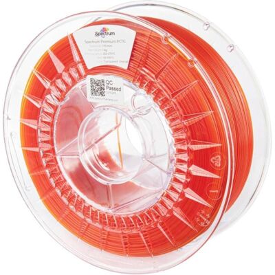 Spectrum 80736 Filament 3D Premium PCTG transparent orange 1,75 mm 1000 g (PCTG, 1000 g, 1.75 mm), Filament 3D, Transparent, Orange - Publicité Spectrum 80736 Filament 3D Premium PCTG transparent orange 1,75 mm 1000 g (PCTG, 1000 g, 1.75 mm), Filament 3D, Transparent, Orange - Publicité