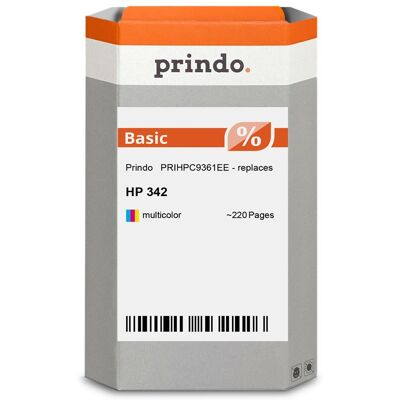 Prindo, Cartouche d'impression, compatible avec HP 342 plusieurs couleurs - Publicité Prindo, Cartouche d'impression, compatible avec HP 342 plusieurs couleurs - Publicité