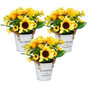 Relaxdays Ensemble de Tournesols Artificiels - Décoration Maison - Publicité Relaxdays Ensemble de Tournesols Artificiels - Décoration Maison - Publicité