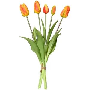 Everlands, Plantes artificielles, Orange tulips bouquet made of polypropylene, 15 x 15 x 40 cm (40 cm) - Publicité Everlands, Plantes artificielles, Orange tulips bouquet made of polypropylene, 15 x 15 x 40 cm (40 cm) - Publicité