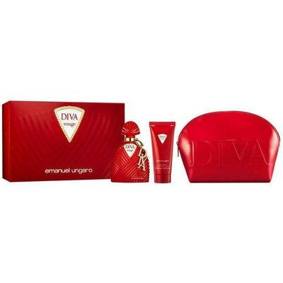 Emanuel Ungaro, Set cadeau beauté, Diva Rouge (Coffret de parfum) - Publicité Emanuel Ungaro, Set cadeau beauté, Diva Rouge (Coffret de parfum) - Publicité