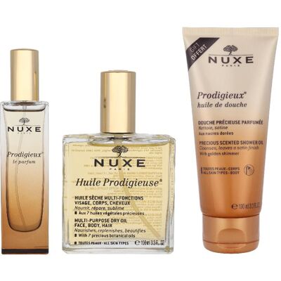 Nuxe Collection Soin - Huile de Douche, Huile Sèche, Parfum - Publicité Nuxe Collection Soin - Huile de Douche, Huile Sèche, Parfum - Publicité