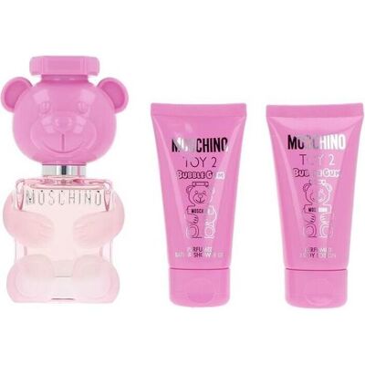 Moschino, Set cadeau beauté, TOY 2 BUBBLE GUM EDT50+SG50+B50 (Coffret de parfum) - Publicité Moschino, Set cadeau beauté, TOY 2 BUBBLE GUM EDT50+SG50+B50 (Coffret de parfum) - Publicité