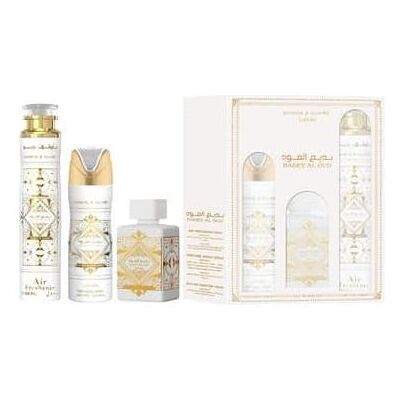 Lattafa, Set cadeau beauté, Bain Al Oud (Coffret de parfum) - Publicité Lattafa, Set cadeau beauté, Bain Al Oud (Coffret de parfum) - Publicité