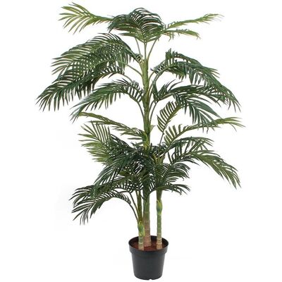 Mica, Plantes artificielles, Palmier artificiel, palmier aux fruits dorés, palmier Areca doré, tige Ø 100, H 160 cm, vert (160 cm) - Publicité Mica, Plantes artificielles, Palmier artificiel, palmier aux fruits dorés, palmier Areca doré, tige Ø 100, H 160 cm, vert (160 cm) - Publicité
