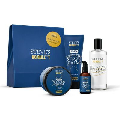 Coffret de Rasage Blue Velvet de Steve's No Bull***t - Publicité Coffret de Rasage Blue Velvet de Steve's No Bull***t - Publicité