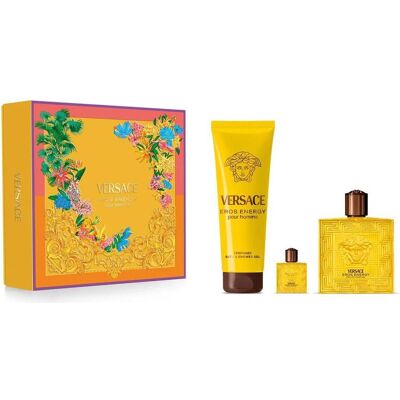 Versace, Set cadeau beauté, Ensemble Cadeau Énergie Eros (Coffret de parfum, Set soin du corps) - Publicité Versace, Set cadeau beauté, Ensemble Cadeau Énergie Eros (Coffret de parfum, Set soin du corps) - Publicité