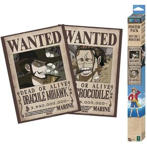 ABYstyle, Tableaux, One Piece - Wanted Mihawk & Crocodile (38 x 52 cm) - Publicité ABYstyle, Tableaux, One Piece - Wanted Mihawk & Crocodile (38 x 52 cm) - Publicité
