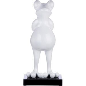 Sculpture Grenouille GILDE - Figurine Décor en Résine Blanche - Publicité Sculpture Grenouille GILDE - Figurine Décor en Résine Blanche - Publicité