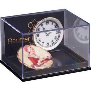 Reutter, Miniatures, Küchenwanduhr mit Wandteller aus Porzellan - Dekor Schokoladenmädchen - Publicité Reutter, Miniatures, Küchenwanduhr mit Wandteller aus Porzellan - Dekor Schokoladenmädchen - Publicité