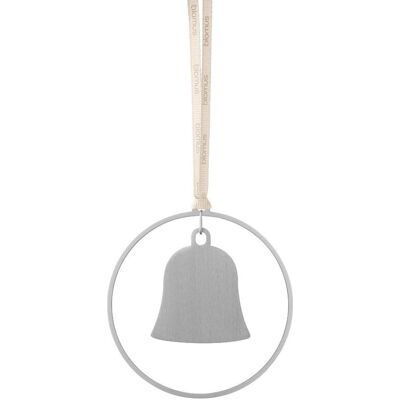 Blomus, Décorations de sapin de Noël, Set mit 4 KITAI-Ornamenten, Glöckchen, Silber (4x) - Publicité Blomus, Décorations de sapin de Noël, Set mit 4 KITAI-Ornamenten, Glöckchen, Silber (4x) - Publicité