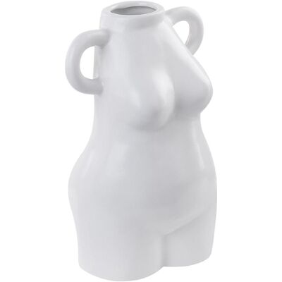 Beliani AIGIO Vase à fleurs en céramique fait main blanc - Vase à fleurs - Publicité Beliani AIGIO Vase à fleurs en céramique fait main blanc - Vase à fleurs - Publicité
