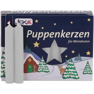 Magni, Bougie, Pyramide de Noël Bougies de poupée de haute qualité blanc - 1,0 cm diamètre - Erzgebirge - Müller (20 pcs) - Publicité Magni, Bougie, Pyramide de Noël Bougies de poupée de haute qualité blanc - 1,0 cm diamètre - Erzgebirge - Müller (20 pcs) - Publicité