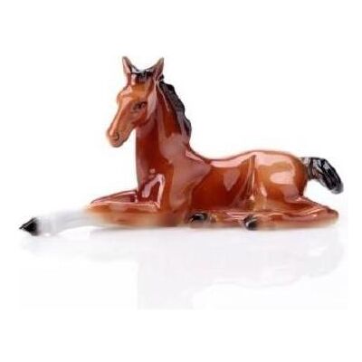 Wagner, Figurines et sculptures décoratives, 976/40 - Figurine en porcelaine Cheval, 7 cm, laqué brun - Publicité Wagner, Figurines et sculptures décoratives, 976/40 - Figurine en porcelaine Cheval, 7 cm, laqué brun - Publicité