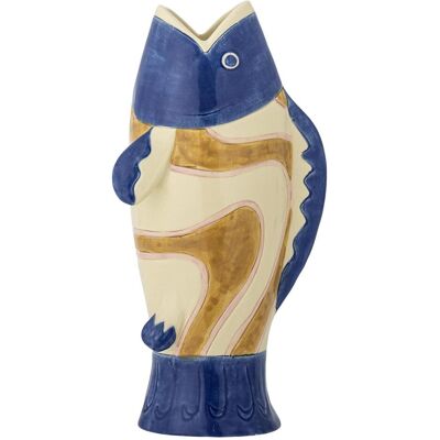 Bloomingville, Vase, - Irving Vase - Blue - Stoneware (1x) - Publicité Bloomingville, Vase, - Irving Vase - Blue - Stoneware (1x) - Publicité