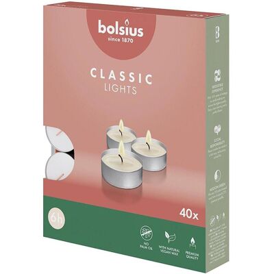 6x Bolsius, Bougie, Bougies chauffe-plat 6pc 40pc (40 pcs) - Publicité 6x Bolsius, Bougie, Bougies chauffe-plat 6pc 40pc (40 pcs) - Publicité