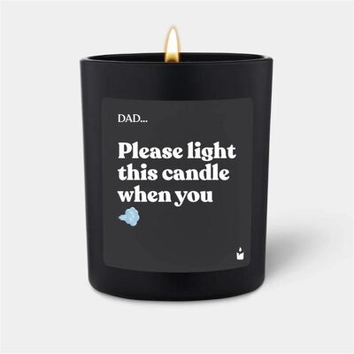 Chatty Candles, Bougie parfumée, Bougie parfumée Woody Dad... please light this candle when you fart - Publicité Chatty Candles, Bougie parfumée, Bougie parfumée Woody Dad... please light this candle when you fart - Publicité